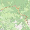 Traversée de la Margeride : étape de Paulhac en Margeride à Ruynes en Margeride GPS track, route, trail