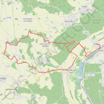 La vallée d'Eure - Croth GPS track, route, trail