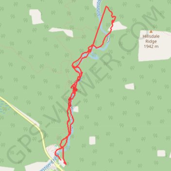 Johnston Canyon Trail GPS track, route, trail