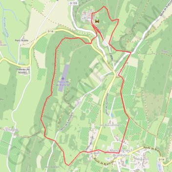 Brancion - Martailly GPS track, route, trail