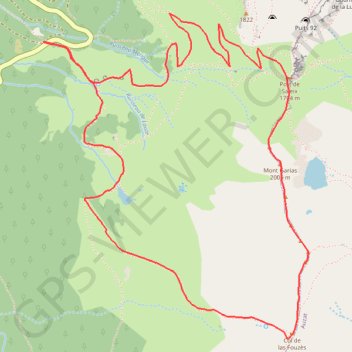 Parking de Coumebiere GPS track, route, trail