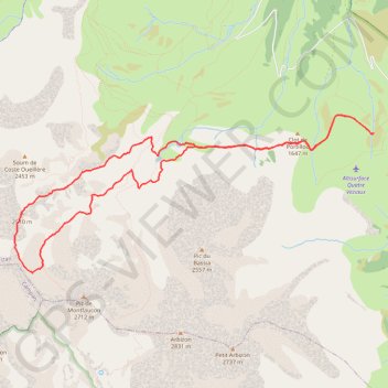 Sarrat de Las Lourides GPS track, route, trail
