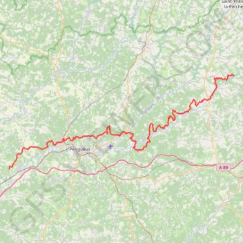 GR646 De Saint-Mesmin à Rougerie Saint Astier (Dordogne) GPS track, route, trail
