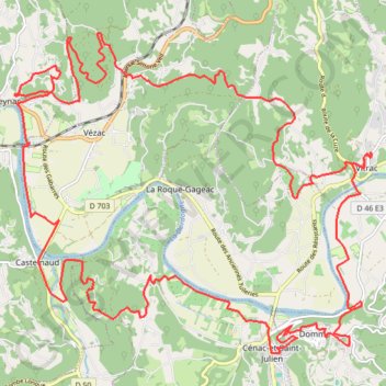 Gageac - Le tour du Périgord GPS track, route, trail
