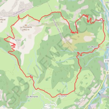 Tour de la Pousterle GPS track, route, trail