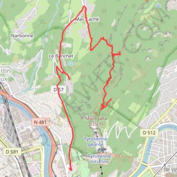 Mont Jalla en boucle (Chartreuse) GPS track, route, trail