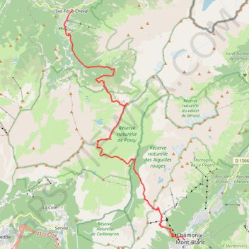 Traversée Sixt-Chamonix par les frêtes de Villy GPS track, route, trail