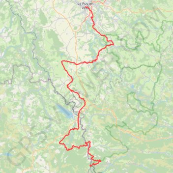 GR70 Du Puy-en-Velay (Haute-Loire) à La Bastide-Puylaurent (Lozère) GPS track, route, trail