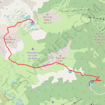 Balcere Camporell par le Puig del Pam GPS track, route, trail