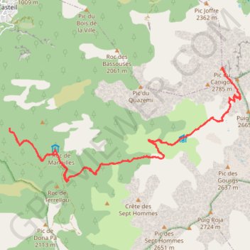 Le Randé Canigou GPS track, route, trail