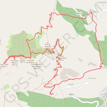 Monsacro circular GPS track, route, trail