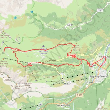 Col de Portet de Vielle-Aure - descente par granges de lias GPS track, route, trail