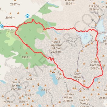 Pic des Posets par Viados GPS track, route, trail