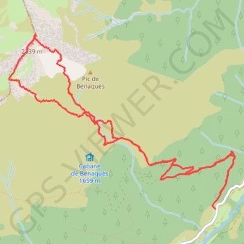 Pic de Montaigu GPS track, route, trail
