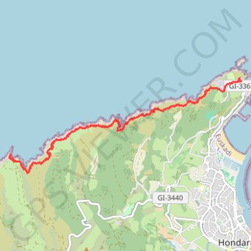 Faro de Higer - Punta Biosnar en AR par le GR® 121 GPS track, route, trail