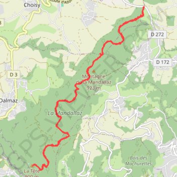 La Mandallaz GPS track, route, trail