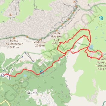 Pointe Noire de Pormenaz GPS track, route, trail