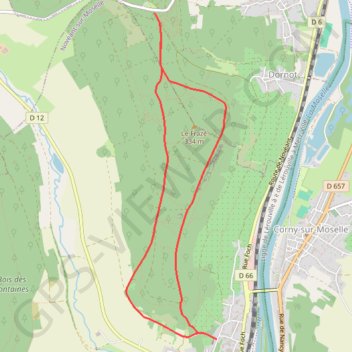 Novéant - Croix-Saint-Clément GPS track, route, trail