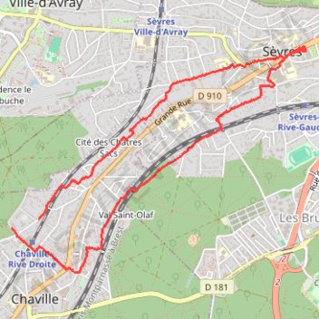Promenade à Sèvres GPS track, route, trail