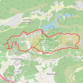 Bibemus-Sainte Victoire GPS track, route, trail