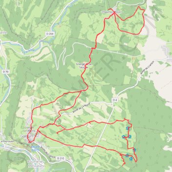 Circuit des cabanes de bergers - Granges-sur-Baume GPS track, route, trail