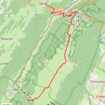 GTJ Vijoux - Colomby de Gex GPS track, route, trail