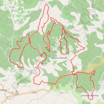 Cahors - Rando du Souffle VTT GPS track, route, trail