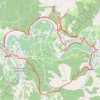 Boucle vtt Douelle-Luzech-Douelle GPS track, route, trail