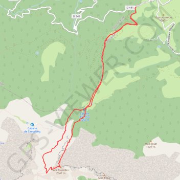 Pic des Tourelles GPS track, route, trail