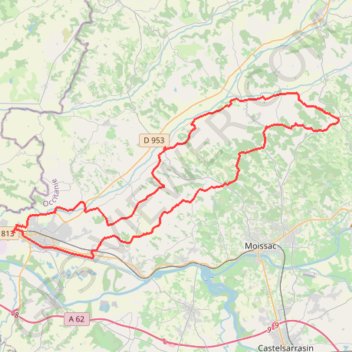 Valence-Piac-Durfort Lacapelette-Montesquieu-Saint Paul d'Espis-Valence GPS track, route, trail
