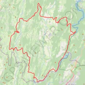 Tour de la Petite Montagne - Thoirette GPS track, route, trail