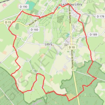 Rando Molay Littry GPS track, route, trail
