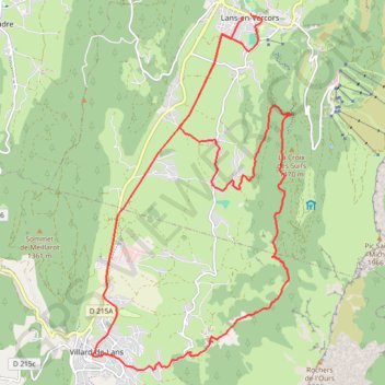 Balcons de lans GPS track, route, trail