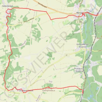 Boigneville - Maisse GPS track, route, trail