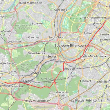 La Grande classique - Paris-Versailles GPS track, route, trail