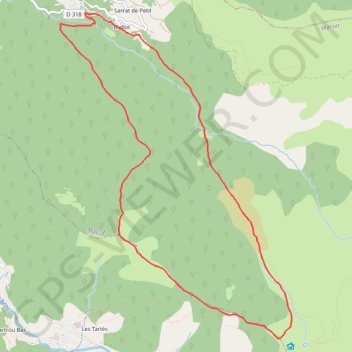 Pic de Bernes GPS track, route, trail