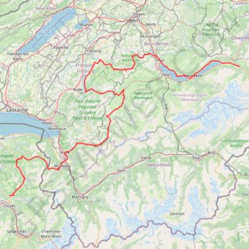Taninges → Meiringen GPS track, route, trail