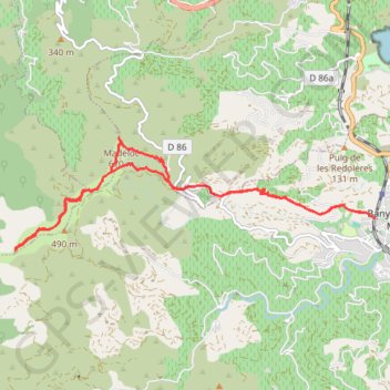 Randonnée banyuls GPS track, route, trail