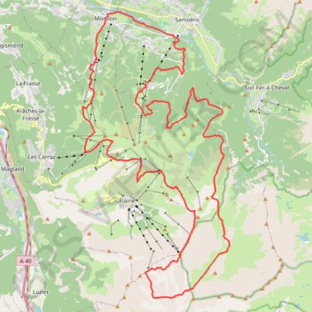 Morillon GPS track, route, trail