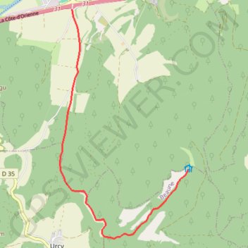 Leuzeu par Fleurey GPS track, route, trail