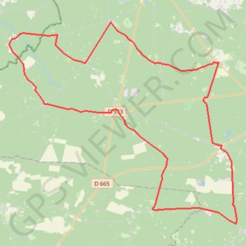 Circuit des Landes de Gascogne - Houeillès GPS track, route, trail