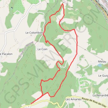 Saint Romain en Gal - le Grisard - La Manche (69) GPS track, route, trail