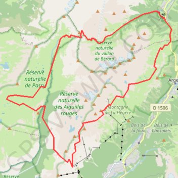 Tour des Aiguilles Rouges GPS track, route, trail