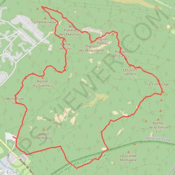Les 25 bosses Nord GPS track, route, trail