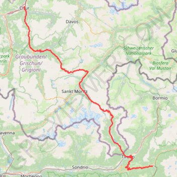 Chur - Edolo GPS track, route, trail