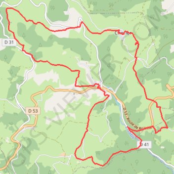 Les Moulins-Cherrier, La Salette, Le Point du Jour (42) GPS track, route, trail