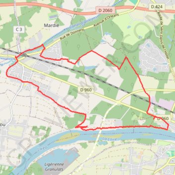 Passage aux cerfs - Pont-aux-Moines GPS track, route, trail