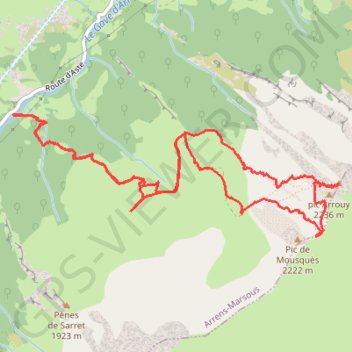 Pic du Midi d'Arrens GPS track, route, trail