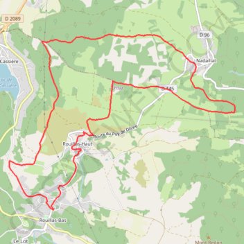 Marche à Rouillas-Bas GPS track, route, trail