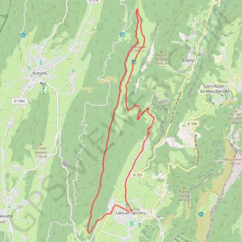 Crêtes de la Molière GPS track, route, trail